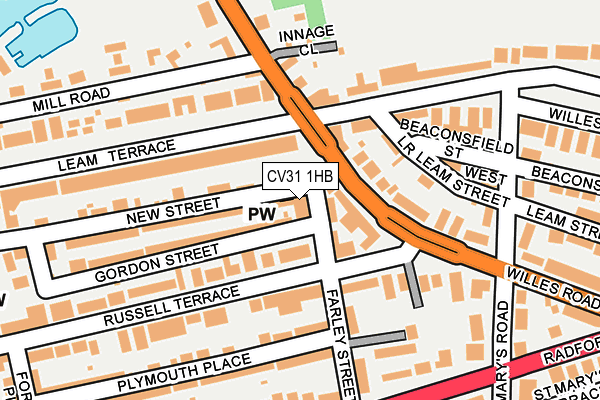 CV31 1HB map - OS OpenMap – Local (Ordnance Survey)