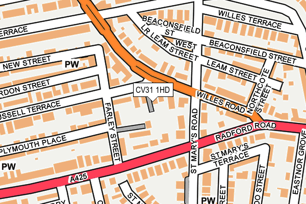 CV31 1HD map - OS OpenMap – Local (Ordnance Survey)