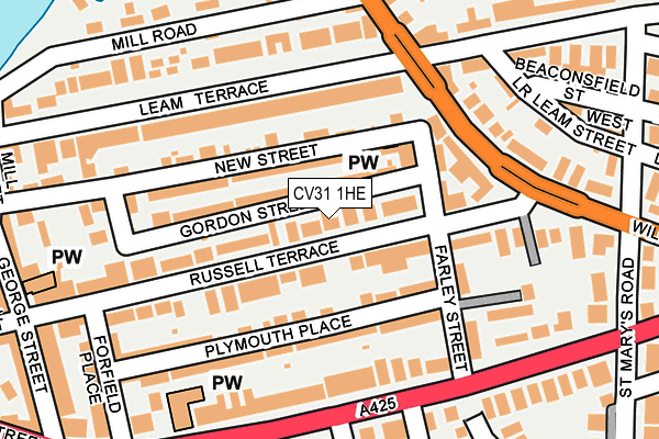 CV31 1HE map - OS OpenMap – Local (Ordnance Survey)