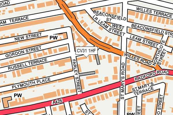 CV31 1HF map - OS OpenMap – Local (Ordnance Survey)