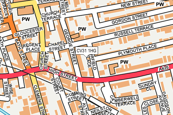 CV31 1HG map - OS OpenMap – Local (Ordnance Survey)