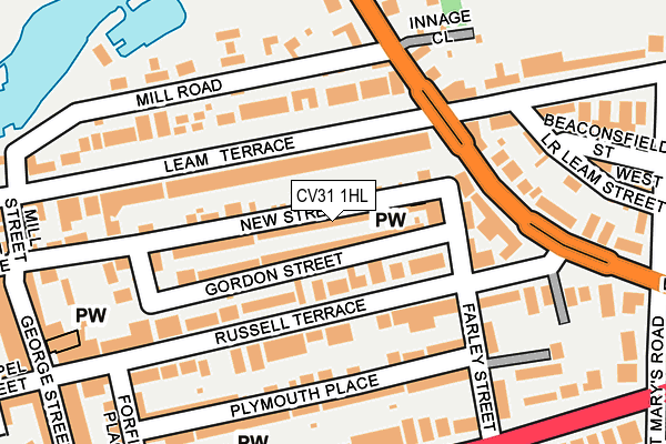 CV31 1HL map - OS OpenMap – Local (Ordnance Survey)