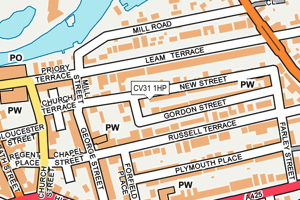 CV31 1HP map - OS OpenMap – Local (Ordnance Survey)