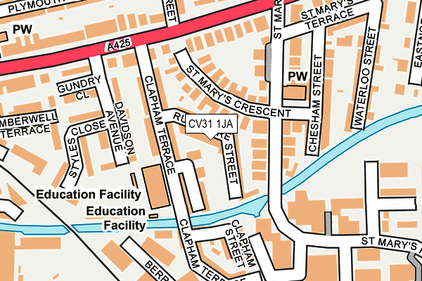 CV31 1JA map - OS OpenMap – Local (Ordnance Survey)