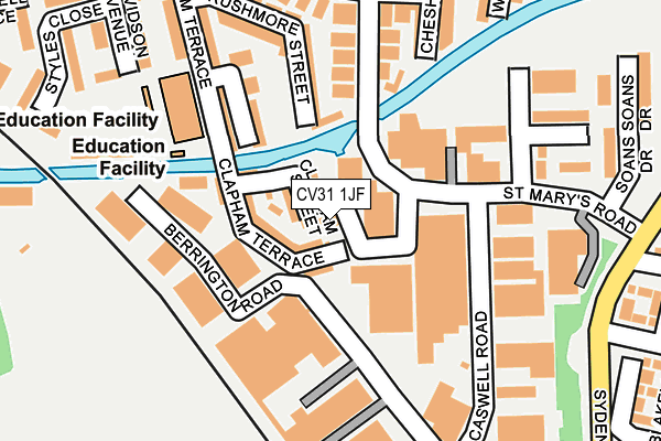 CV31 1JF map - OS OpenMap – Local (Ordnance Survey)