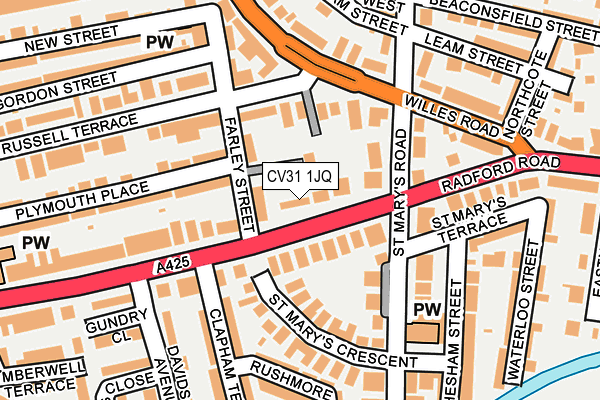 CV31 1JQ map - OS OpenMap – Local (Ordnance Survey)