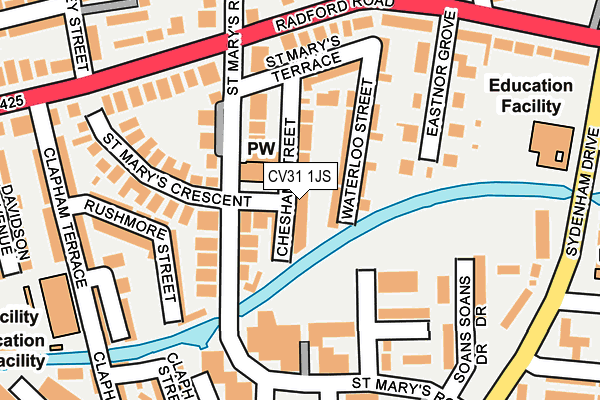 CV31 1JS map - OS OpenMap – Local (Ordnance Survey)