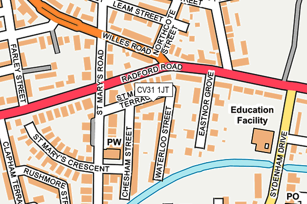 CV31 1JT map - OS OpenMap – Local (Ordnance Survey)