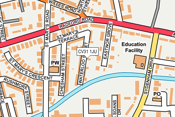 CV31 1JU map - OS OpenMap – Local (Ordnance Survey)