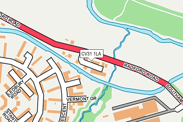 CV31 1LA map - OS OpenMap – Local (Ordnance Survey)