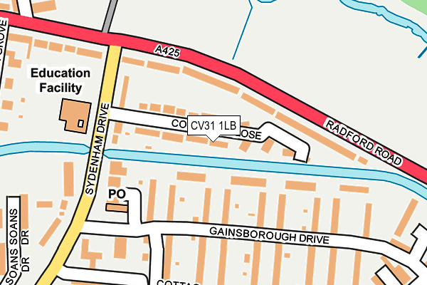 CV31 1LB map - OS OpenMap – Local (Ordnance Survey)