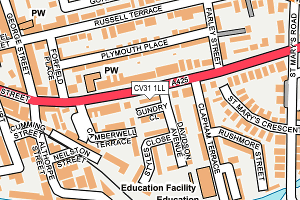 CV31 1LL map - OS OpenMap – Local (Ordnance Survey)