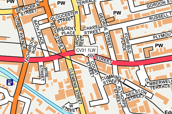 CV31 1LW map - OS OpenMap – Local (Ordnance Survey)