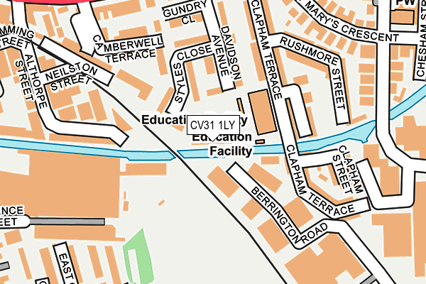 CV31 1LY map - OS OpenMap – Local (Ordnance Survey)