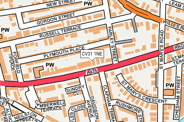 CV31 1NE map - OS OpenMap – Local (Ordnance Survey)