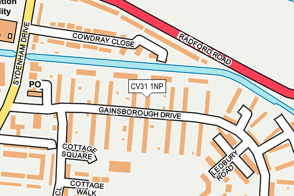 CV31 1NP map - OS OpenMap – Local (Ordnance Survey)