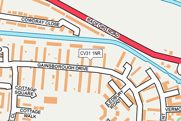CV31 1NR map - OS OpenMap – Local (Ordnance Survey)