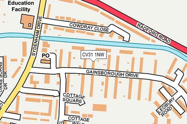 CV31 1NW map - OS OpenMap – Local (Ordnance Survey)