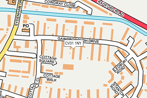 CV31 1NY map - OS OpenMap – Local (Ordnance Survey)