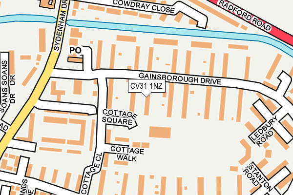 CV31 1NZ map - OS OpenMap – Local (Ordnance Survey)