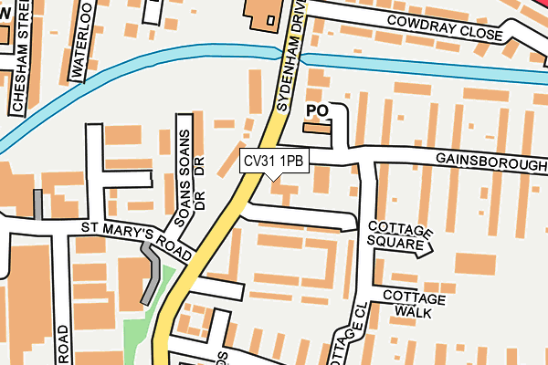 CV31 1PB map - OS OpenMap – Local (Ordnance Survey)
