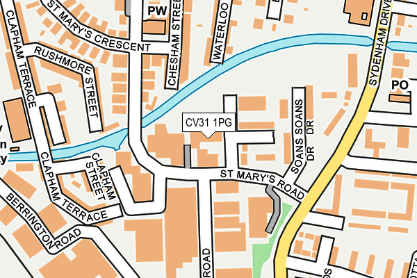 CV31 1PG map - OS OpenMap – Local (Ordnance Survey)