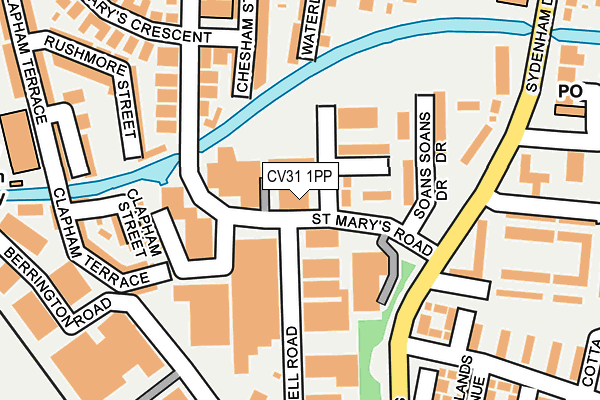 CV31 1PP map - OS OpenMap – Local (Ordnance Survey)