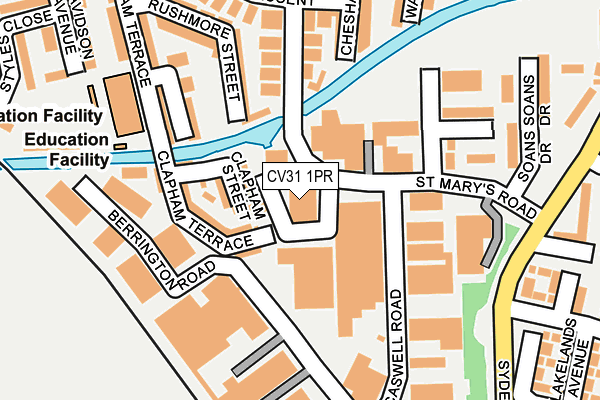 CV31 1PR map - OS OpenMap – Local (Ordnance Survey)