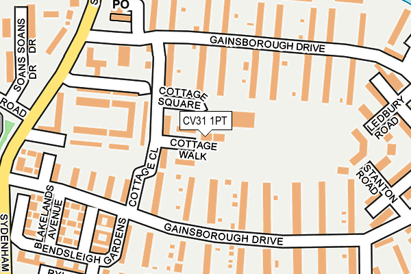 CV31 1PT map - OS OpenMap – Local (Ordnance Survey)