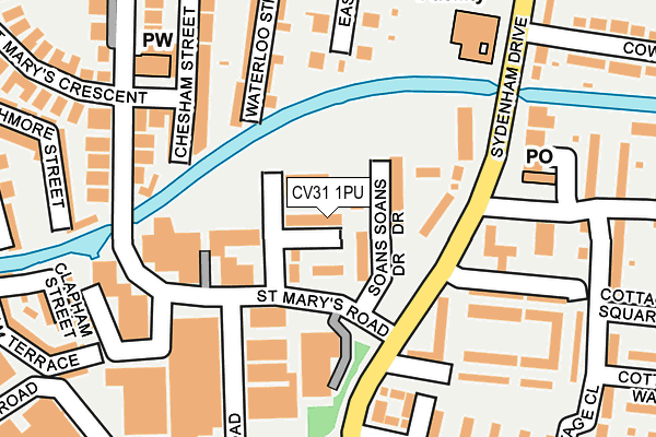 CV31 1PU map - OS OpenMap – Local (Ordnance Survey)