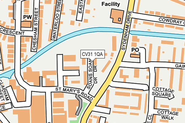 CV31 1QA map - OS OpenMap – Local (Ordnance Survey)