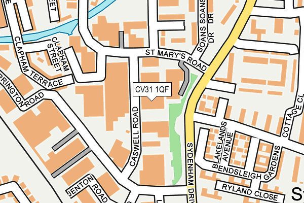 CV31 1QF map - OS OpenMap – Local (Ordnance Survey)