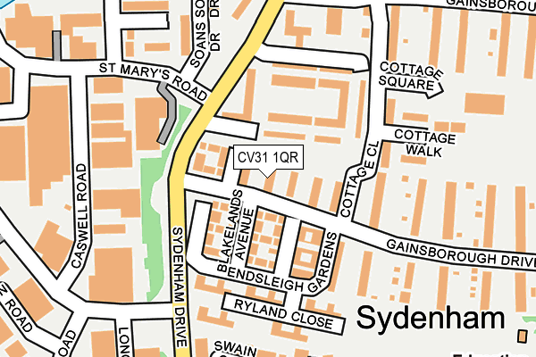 CV31 1QR map - OS OpenMap – Local (Ordnance Survey)