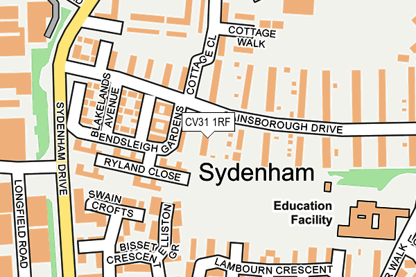 CV31 1RF map - OS OpenMap – Local (Ordnance Survey)