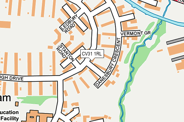 CV31 1RL map - OS OpenMap – Local (Ordnance Survey)