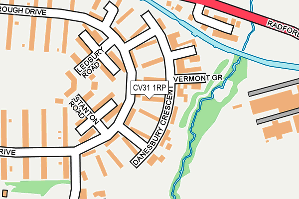 CV31 1RP map - OS OpenMap – Local (Ordnance Survey)