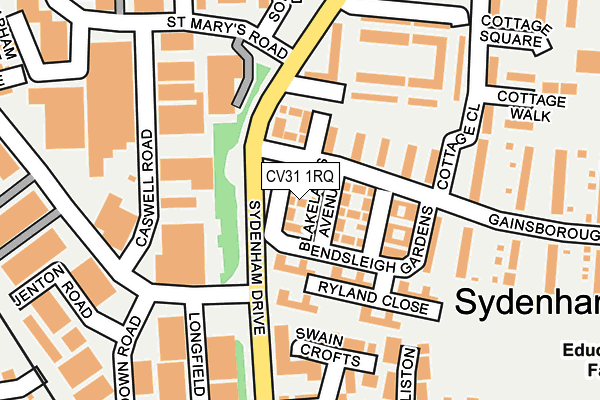 CV31 1RQ map - OS OpenMap – Local (Ordnance Survey)
