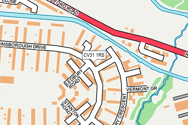 CV31 1RS map - OS OpenMap – Local (Ordnance Survey)
