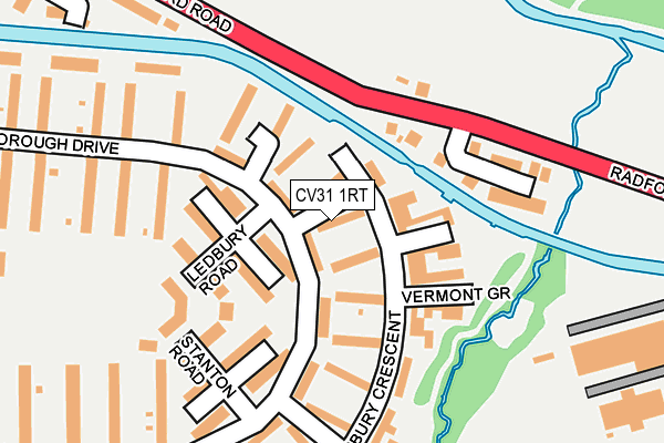 CV31 1RT map - OS OpenMap – Local (Ordnance Survey)