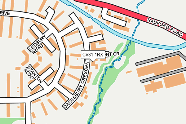 CV31 1RX map - OS OpenMap – Local (Ordnance Survey)