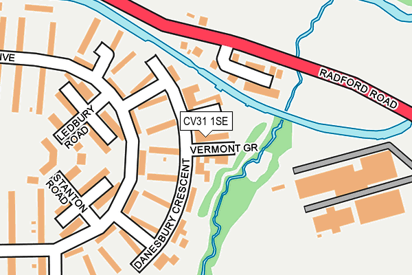 CV31 1SE map - OS OpenMap – Local (Ordnance Survey)