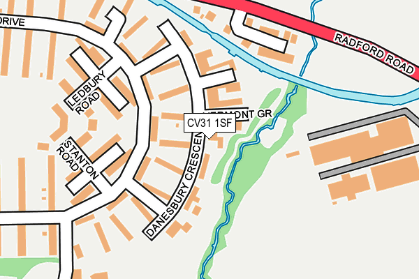 CV31 1SF map - OS OpenMap – Local (Ordnance Survey)