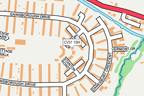 CV31 1SH map - OS OpenMap – Local (Ordnance Survey)