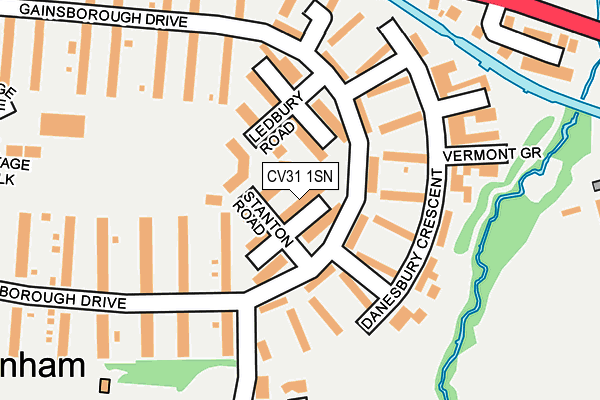 CV31 1SN map - OS OpenMap – Local (Ordnance Survey)