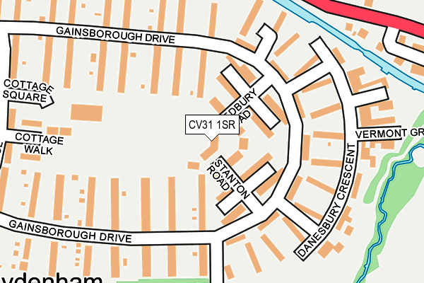 CV31 1SR map - OS OpenMap – Local (Ordnance Survey)