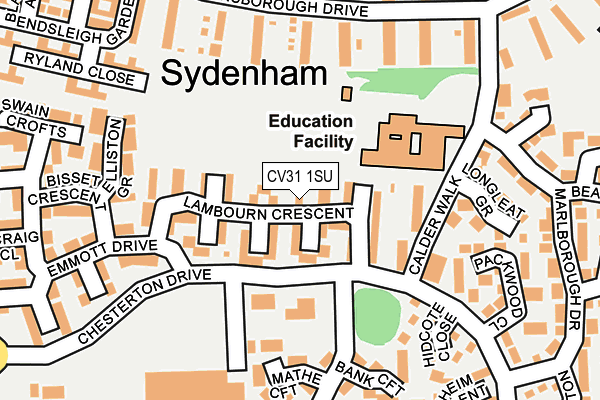 CV31 1SU map - OS OpenMap – Local (Ordnance Survey)