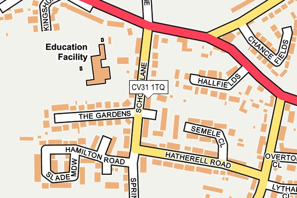 Map of SCHOOL LANE RADFORD MANAGEMENT COMPANY LIMITED at local scale