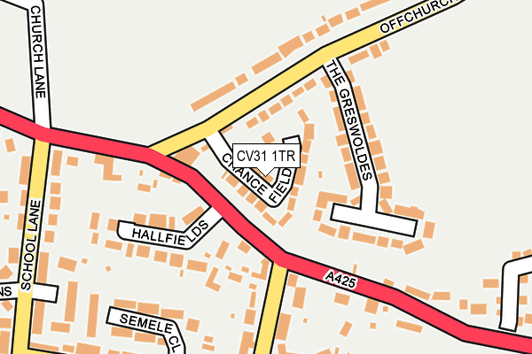 CV31 1TR map - OS OpenMap – Local (Ordnance Survey)
