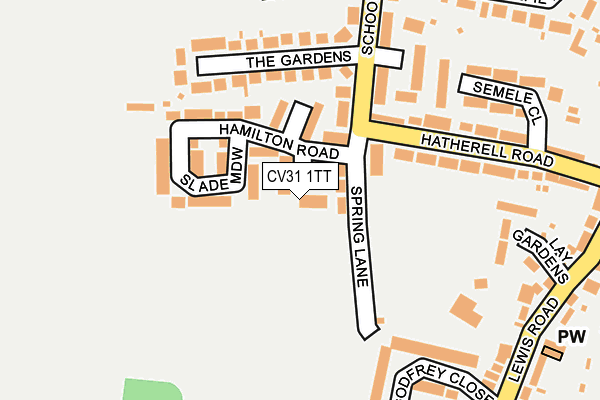 CV31 1TT map - OS OpenMap – Local (Ordnance Survey)