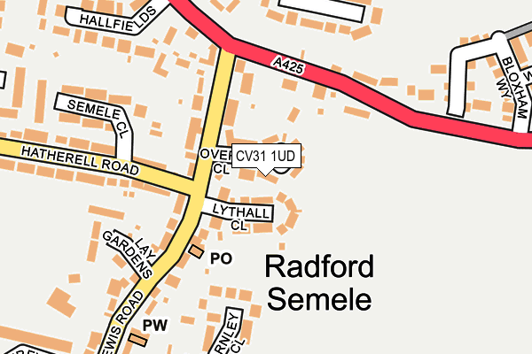 CV31 1UD map - OS OpenMap – Local (Ordnance Survey)